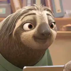 Flash the Sloth Smiling