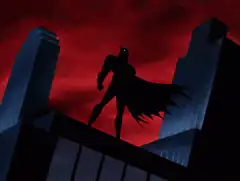 Batman silhouette lightning intro