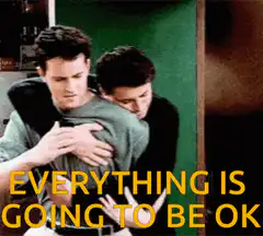Friends hugging everything is going to be ok