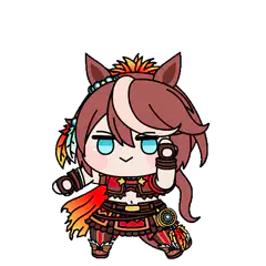 chibi horse girl aiming