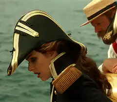 Elizabeth Swann turns to look