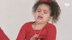 Little girl crying