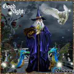 Wizard Good Night Blingee