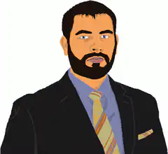 Bearded Man in Suit