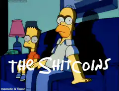 Homer and Bart look at the shitcoins