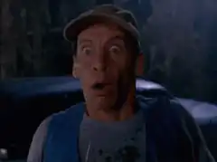 Man with wide eyes and open mouth