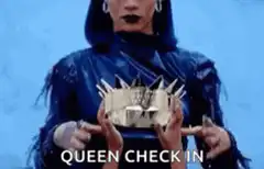 Rihanna puts on a crown