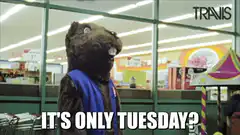 Beaver mascot shocked it's only Tuesday