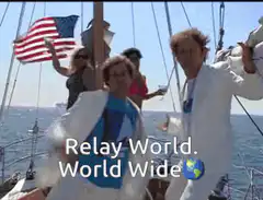 John C. Reilly on a boat