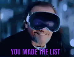 You Made The List VR Headset
