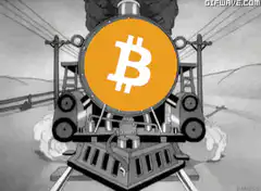 Bitcoin train approaching