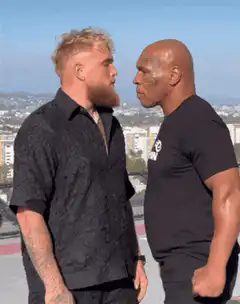Jake Paul and Mike Tyson face off