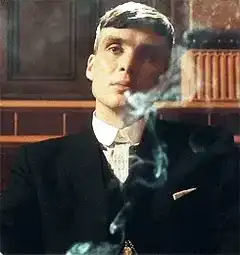 Tommy Shelby smoking