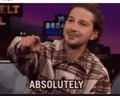 Shia LaBeouf Absolutely Pointing