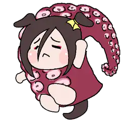chibi girl with octopus tentacles
