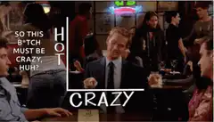 Hot and Crazy Graph Barney Stinson