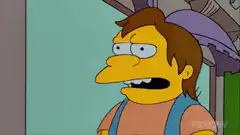 Nelson Muntz laughing with text