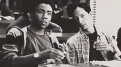 Malcolm and Pete in class