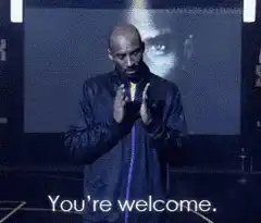 Kobe Bryant You're Welcome