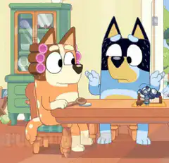 Bingo allows Bluey to eat cake
