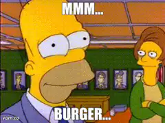 Homer Simpson Mmm Burger