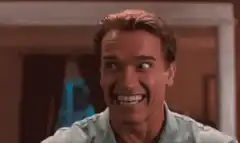Arnold Schwarzenegger creepy smile
