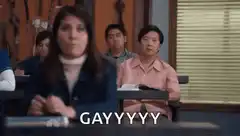 Ken Jeong yelling GAYYYYYY in class