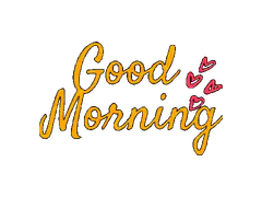 Good Morning text animation