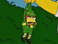 Simpson leprechaun hanging
