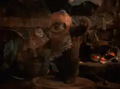 Winnie the Pooh dancing in the dark