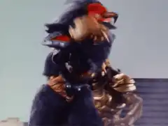 Gavan defeats the furry monster