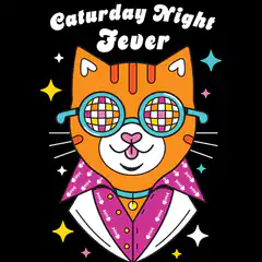 Cat Saturday Night Fever