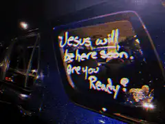 Jesus will be here soon car sticker