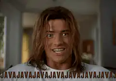Aqua Man saying Java