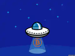 UFO abducting Bitcoin