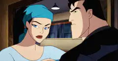 Batman and Talia al Ghul kiss