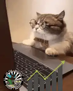 Smart cat with glasses and bowtie