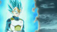 Vegeta punches Frieza