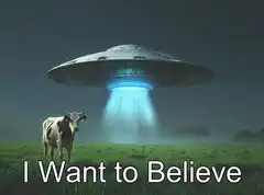 Cow abducted by UFO