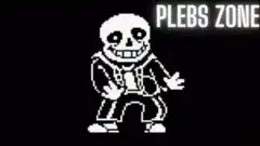 Sans from Undertale in the PLEBS ZONE