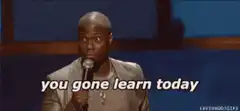 Kevin Hart you gone learn today