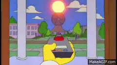 Simpsons remote zooms into Springfield