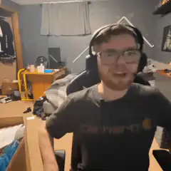 guy falls backward in chair