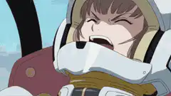 Anime girl screaming I am a genius then Oh no