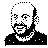 Pixel Art Bald Man