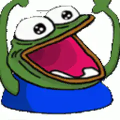 Pepe the Frog cheering excitedly