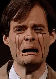 Bill Hader crying blood