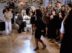 Janet Jackson dances at a party
