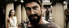 Gerard Butler yelling in 300