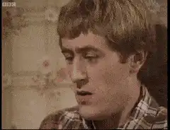 Man in plaid shirt talking